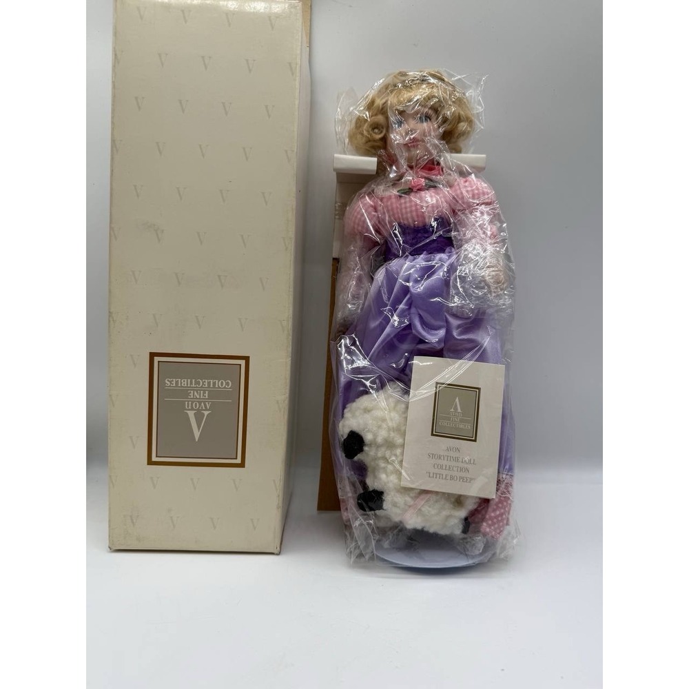 NOS VTG Avon Storytime Collectible Dolls Little Bo Peep 1996 First In Series NIB